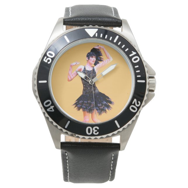 Vintage Flapperdansen Horloge (Voorkant)