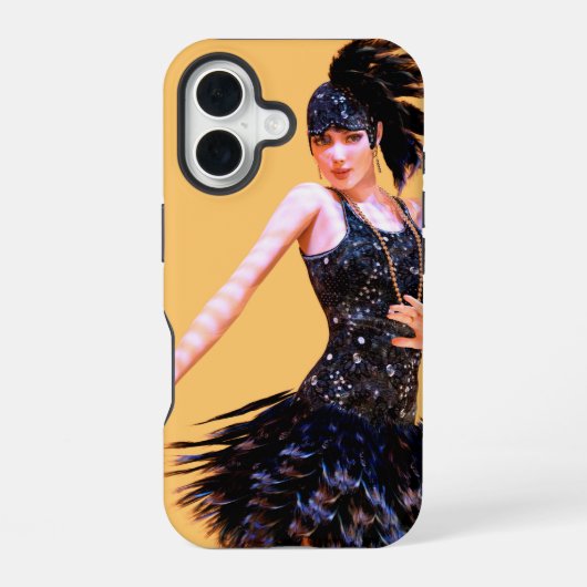 Vintage Flapperdansen iPhone 16 Hoesje (Achterkant)