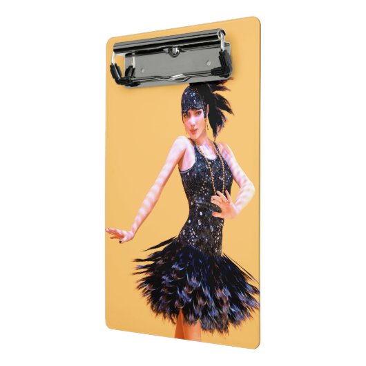 Vintage Flapperdansen Mini Klembord (Angled2)