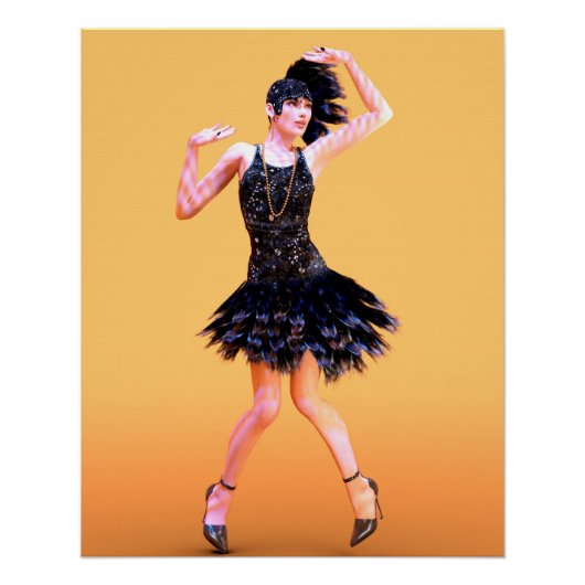 Vintage Flapperdansen Perfect Poster (Voorkant)