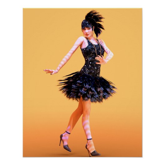 Vintage Flapperdansen Perfect Poster (Voorkant)