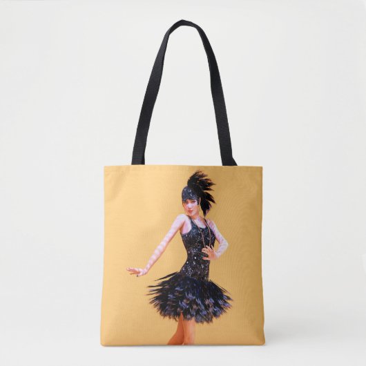 Vintage Flapperdansen Tote Bag (Voorkant)