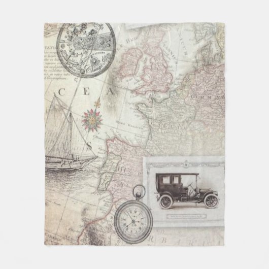 Vintage Fleece Deken (Voorkant)