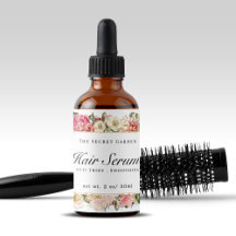 Vintage flesje Floral Hair Face Serum White Swirls
