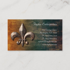 Vintage Fleur de lis Logo Visitekaartje