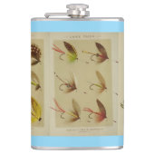 "Vintage Flies Fisherman" Heupfles (Voorkant)