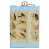 "Vintage Flies Fisherman" Heupfles (Achterkant)