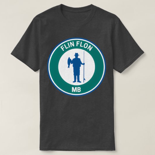 Vintage Flin Flon Manitoba T-shirt (Design voorkant)