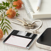 Vintage Floppy Disk Sleutelhanger (Voorkant Rechts)