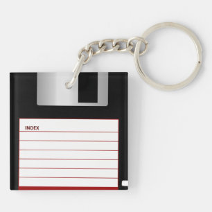 Vintage Floppy Disk Sleutelhanger