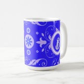 Vintage Flor Chinoiserie Koffiemok (Voorkant rechts)