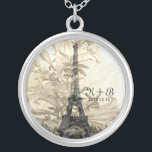 Vintage Flora Paris Eiffel Tower Love Gift Zilver Vergulden Ketting<br><div class="desc">Een liefdeshoed/cadeau voor liefhebbers/nieuwigheden/verloving/bruiloft/jubileum of iedereen die liefdevolle herinneringen heeft in Parijs. Volledig . Pas de tekst aan met je eigen tekst of verwijder deze allemaal.</div>
