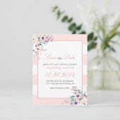 Vintage Flora Save the Date (Staand voorkant)