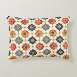 Vintage Floral Arabesque Tile Pattern Accent Kussen