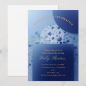 Vintage Floral Baby Shower Invitation – Classic Kaart (Voorkant / Achterkant)