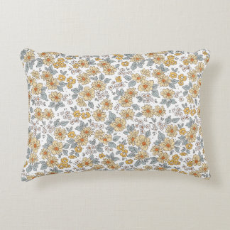 Vintage floral background. Floral pattern with sma Accent Kussen