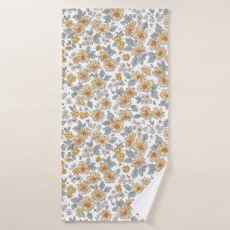Vintage floral background. Floral pattern with sma Badhanddoek