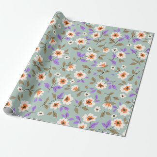 Vintage floral background. Floral pattern with sma Cadeaupapier