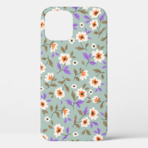 Vintage floral background. Floral pattern with sma Case-Mate iPhone Case