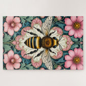 Vintage Floral Bee Jigsaw Puzzle Legpuzzel (Horizontaal)