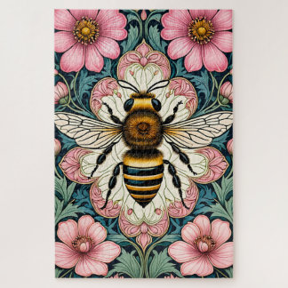 Vintage Floral Bee Jigsaw Puzzle Legpuzzel