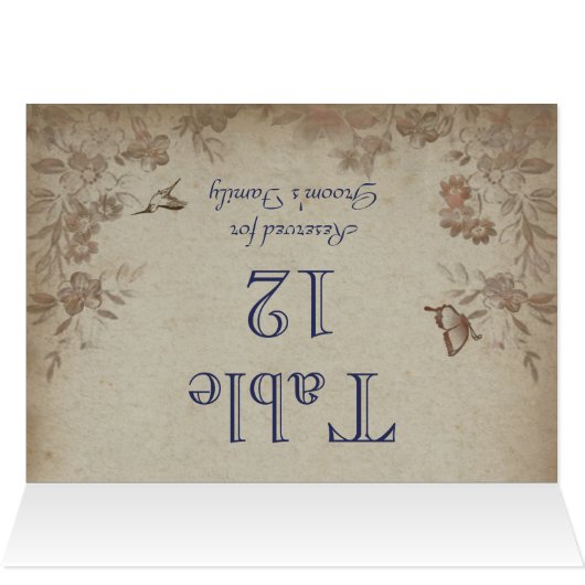 Vintage Floral Beige (Binnen Horizontaal (Boven))