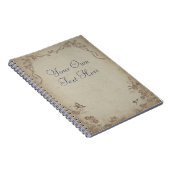 Vintage Floral Beige Notitieboek (Rechterzijde)