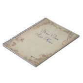 Vintage Floral Beige Notitieboek (Linkerzijde)