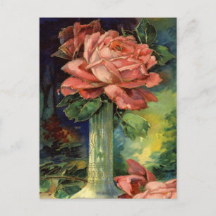 Vintage Floral Birthday Briefkaart