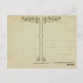 Vintage Floral Birthday Briefkaart (Achterkant)