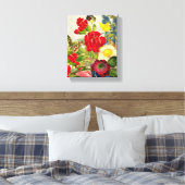 Vintage Floral Bouquet & Butterflies 8x10 Canvas Afdruk (Insitu (Slaapkamer))