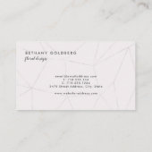 Vintage Floral Bouquet Floral Design Visitekaartje (Achterkant)