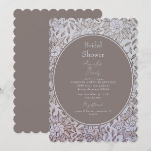 Vintage Floral Bridal Shower Kaart