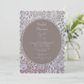 Vintage Floral Bridal Shower Kaart (Staand voorkant)