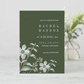 Vintage Floral Bridal Shower Kaart (Staand voorkant)