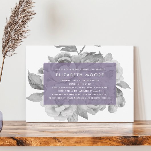Vintage Floral Bridal Shower | Violet Kaart