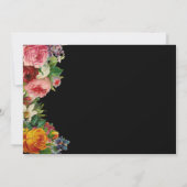 Vintage Floral Bridesmaids Luncheon Brunch Kaart (Achterkant)