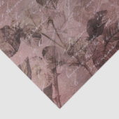 Vintage Floral Burgundy Rozen Ephemera ontkoppelin Tissuepapier (Detail)