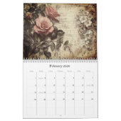 Vintage Floral Butterfly Calendar Kalender (Feb 2026)