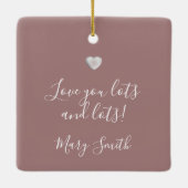 Vintage Floral - Ceramic Ornament (Achterkant)