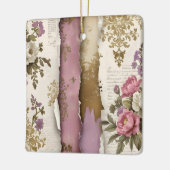 Vintage Floral - Ceramic Ornament  (Links)