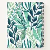 Vintage floral Christmas book Notitieboek (Achterkant)