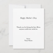 Vintage Floral Collage Photo Mother's Day Kaart (Achterkant)