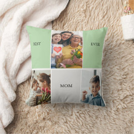 Vintage Floral Collage Photo Mother's Day Kussen