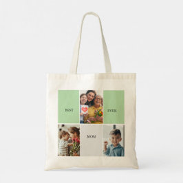 Vintage Floral Collage Photo Mother's Day Tote Bag