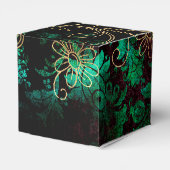 Vintage Floral Damask Bedankdoosjes (Achterkant)