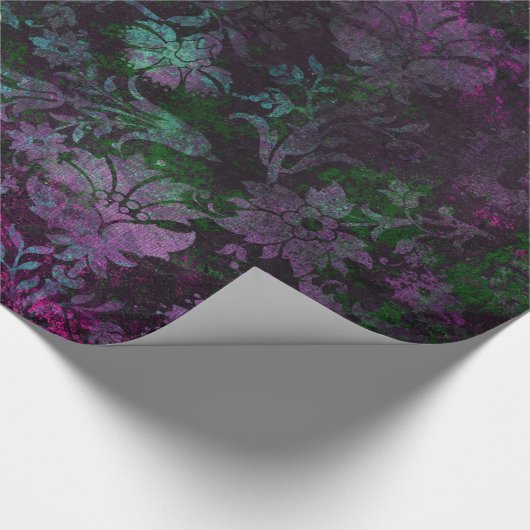 Vintage Floral Damask Cadeaupapier (Hoek)