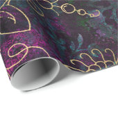 Vintage Floral Damask Cadeaupapier (Rol Hoek)