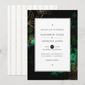 Vintage Floral Damask Kaart (Voorkant / Achterkant)