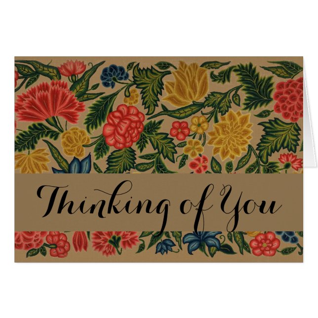 Vintage Floral Designer Garden Artwork (Voorkant Horizontaal)